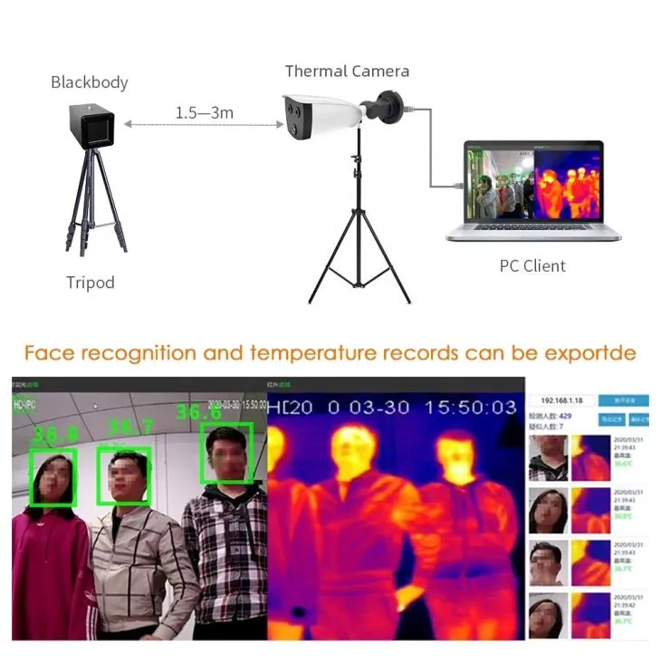 Non Contact Thermal Measuring Body Temperature Camera